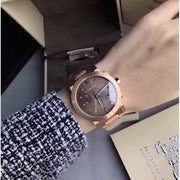  Shop Authentic Burberry The City Grey Dial Rose Gold Steel Strap Unisex Watch - BU9754 - Luxxuri