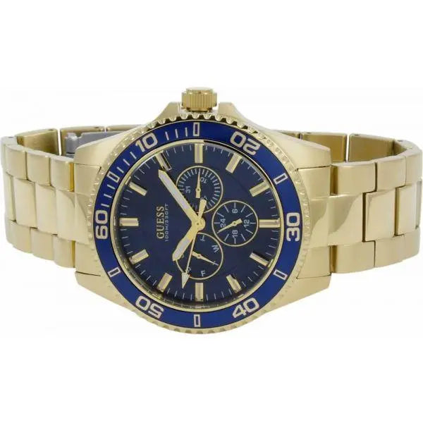  Shop Authentic Guess Chaser Multifunction Blue Dial Gold Steel Strap Watch for Men - W0172G5 - Luxxuri