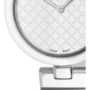  Shop Authentic Gucci Diamantissima Quartz White Dial Silver Steel Strap Watch For Women - YA141402 - Luxxuri