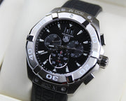  Shop Authentic Tag Heuer Aquaracer Chronograph Black Dial Black Rubber Strap Watch for Men - CAY1110.FT6041 - Luxxuri