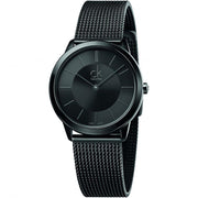  Shop Authentic Calvin Klein Minimal Black Dial Black Mesh Bracelet Watch for Men - K3M224B1 - Luxxuri