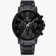  Shop Authentic Tommy Hilfiger Daniel Black Dial Black Steel Strap Watch for Men - 1710383 - Luxxuri