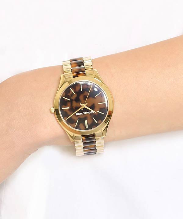  Shop Authentic Michael Kors Slim Runway Tortoise Shell Dial Two Tone Steel Strap Watch for Women - MK4284 - Luxxuri