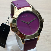  Shop Authentic Marc Jacobs Blade Purple Dial Purple Leather Strap Watch for Women - MBM1203 - Luxxuri
