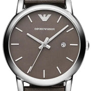  Shop Authentic Emporio Armani Classic Quartz Brown Dial Brown Leather Strap Watch For Men - AR1729 - Luxxuri