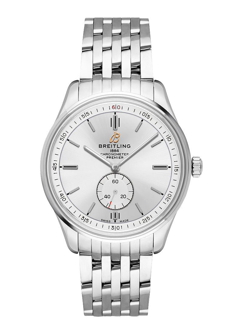  Shop Authentic Breitling Premier Automatic 40mm Stainless Steel Silver Dial Mens Watch - A37340351G1A1 - Luxxuri