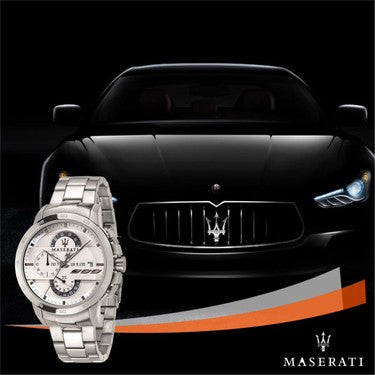  Shop Authentic Maserati Ingegno Chronograph White Dial Silver Steel Strap Watch For Men - R8873619004 - Luxxuri