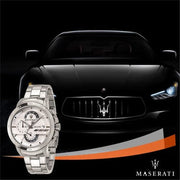  Shop Authentic Maserati Ingegno Chronograph White Dial Silver Steel Strap Watch For Men - R8873619004 - Luxxuri