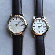  Shop Authentic Burberry The City Silver Dial Black Leather Strap Watch for Women - BU9106 - Luxxuri