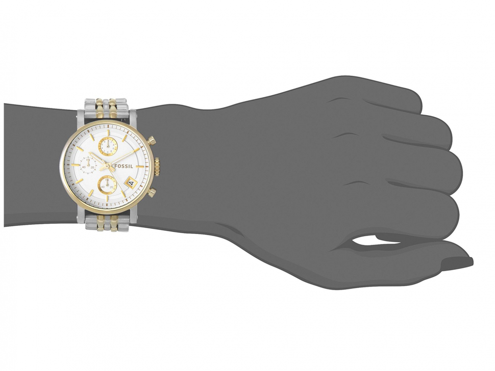  Shop Authentic Fossil Original Boyfriend Analog White Dial Two Tone Steel Strap Watch for Women - ES3746 - Luxxuri