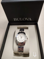  Shop Authentic Bulova Classic Diamonds Silver Dial Silver Steel Strap Watch for Women - 96P121 - Luxxuri