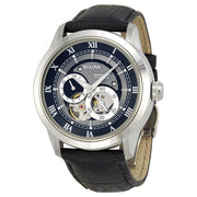  Shop Authentic Bulova BVA Classic Automatic Silver Dial Black Leather Strap Watch for Men - 96A135 - Luxxuri