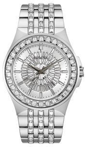  Shop Authentic Bulova Phantom Crystal Silver Dial Silver Steel Strap Watch for Men - 96A236 - Luxxuri