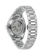  Shop Authentic Bulova BVA Dual Aperture Black Dial Silver Steel Strap Watch for Men - 96A119 - Luxxuri