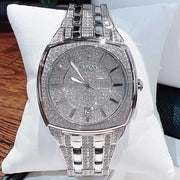  Shop Authentic Bulova Phantom Swarovski Crystal Pave Silver Dial Silver Steel Strap Watch for Men - 98B296 - Luxxuri