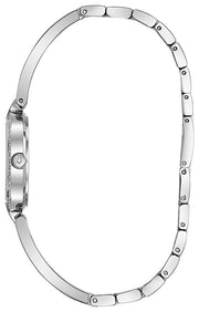  Shop Authentic Bulova Crystal Black Mother of Pearl Dial Silver Steel Strap Watch for Women - 96L224 - Luxxuri