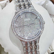  Shop Authentic Bulova Crystal Collection Silver Dial Silver Steel Strap Watch for Women - 96L243 - Luxxuri