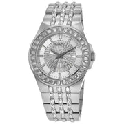  Shop Authentic Bulova Phantom Crystal Silver Dial Silver Steel Strap Watch for Men - 96A236 - Luxxuri