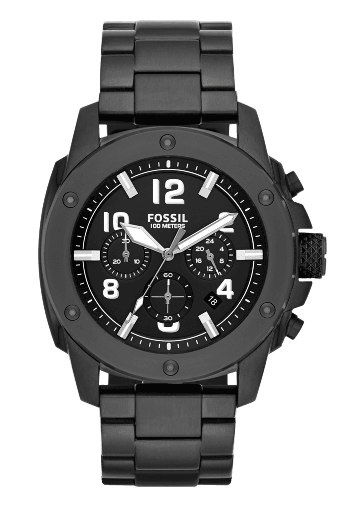  Shop Authentic Fossil Machine Chronograph Black Dial Black Steel Strap Watch for Men - FS4927 - Luxxuri
