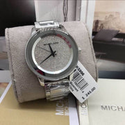  Shop Authentic Michael Kors Kinley Diamond Pave Silver Dial Silver Steel Strap Watch for Women - MK5996 - Luxxuri