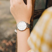  Shop Authentic Fossil Jacqueline White Dial Silver Steel Strap Watch for Women - ES3433 - Luxxuri