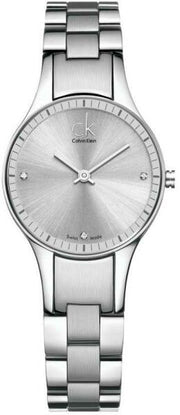  Shop Authentic Calvin Klein Simplicity Silver Dial Silver Steel Strap Watch for Women - K4323141 - Luxxuri