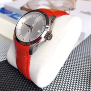  Shop Authentic Tissot Couturier Lady Silver Dial Red Leather Strap Watch for Women - T035.210.16.031.01 - Luxxuri