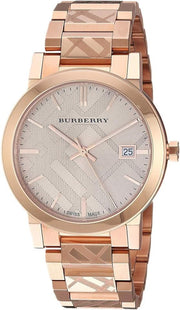  Shop Authentic Burberry The City White Dial Rose Gold Steel Strap Watch for Women - BU9104 - Luxxuri