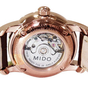  Shop Authentic Mido Baroncelli III Automatic Diamonds Brown Dial Brown Leather Strap Watch For Women - M7600.3.64.8 - Luxxuri
