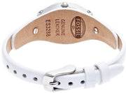  Shop Authentic Fossil Molly White Dial White Leather Strap Watch for Women - ES3288 - Luxxuri