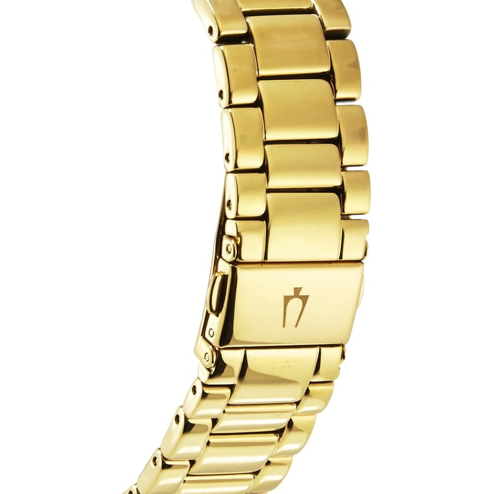  Shop Authentic Bulova Multi Function Gold Dial Gold Steel Strap Watch for Women - 97N102 - Luxxuri