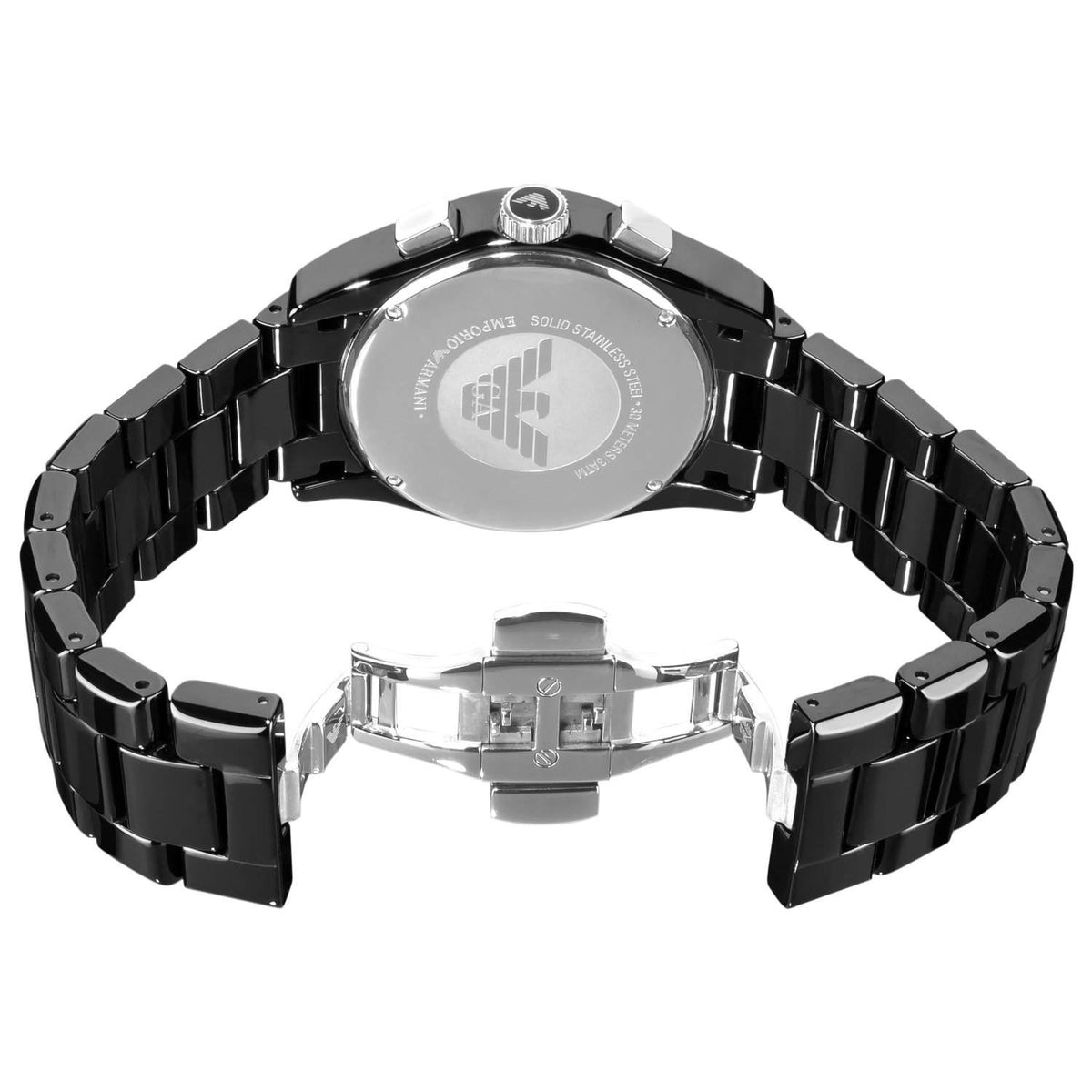  Shop Authentic Emporio Armani Valente Chronograph Black Dial Black Ceramic Strap Watch For Men - AR1400 - Luxxuri