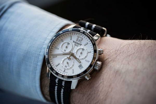  Shop Authentic Tissot Quickster Chronograph NBA San Antonio Spurs Edition White Dial Two Tone NATO Strap Watch for Men - T095.417.17.037.07 - Luxxuri