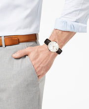  Shop Authentic Movado Ultra Slim White Dial Brown Leather Strap Watch For Men - 0607089 - Luxxuri