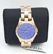  Shop Authentic Marc Jacobs Henry Blue Dial Rose Gold Steel Strap Watch for Women - MBM3213 - Luxxuri