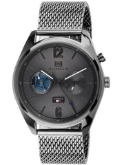 Shop Authentic Tommy Hilfiger Deacon Multifunction Black Dial Black Mesh Bracelet Watch for Men - 1791546 - Luxxuri