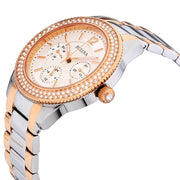  Shop Authentic Bulova Crystal Collection Silver Dial Two Tone Steel Strap Watch for Women - 98N100 - Luxxuri