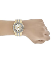 Shop Authentic Bulova Crystal Collection Champagne Dial Two Tone Steel Strap Watch for Women - 98B174 - Luxxuri