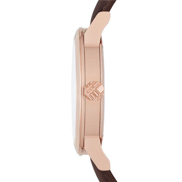  Shop Authentic Burberry The City Brown Dial Brown Leather Strap Watch for Men - BU9013 - Luxxuri