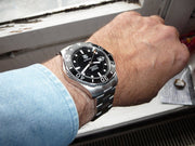  Shop Authentic Tag Heuer Aquaracer Automatic Caliber 5 Black Dial Silver Steel Strap Watch for Men - WAN2110.BA0822 - Luxxuri