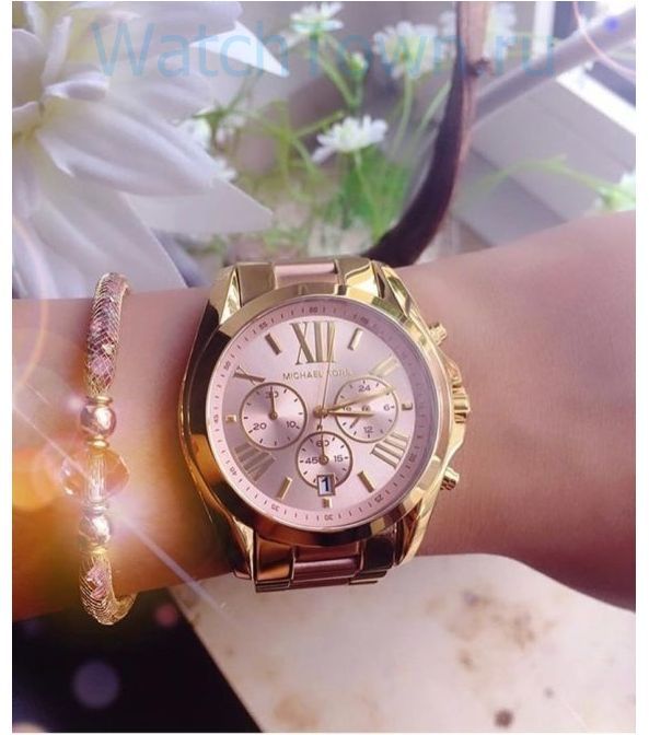 Shop Authentic Michael Kors Bradshaw Gold Dial Two Tone Steel Strap Watch for Women - MK6359 - Luxxuri