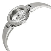  Shop Authentic Gucci Guccissima Quartz Silver Dial Silver Steel Strap Watch For Women - YA134502 - Luxxuri