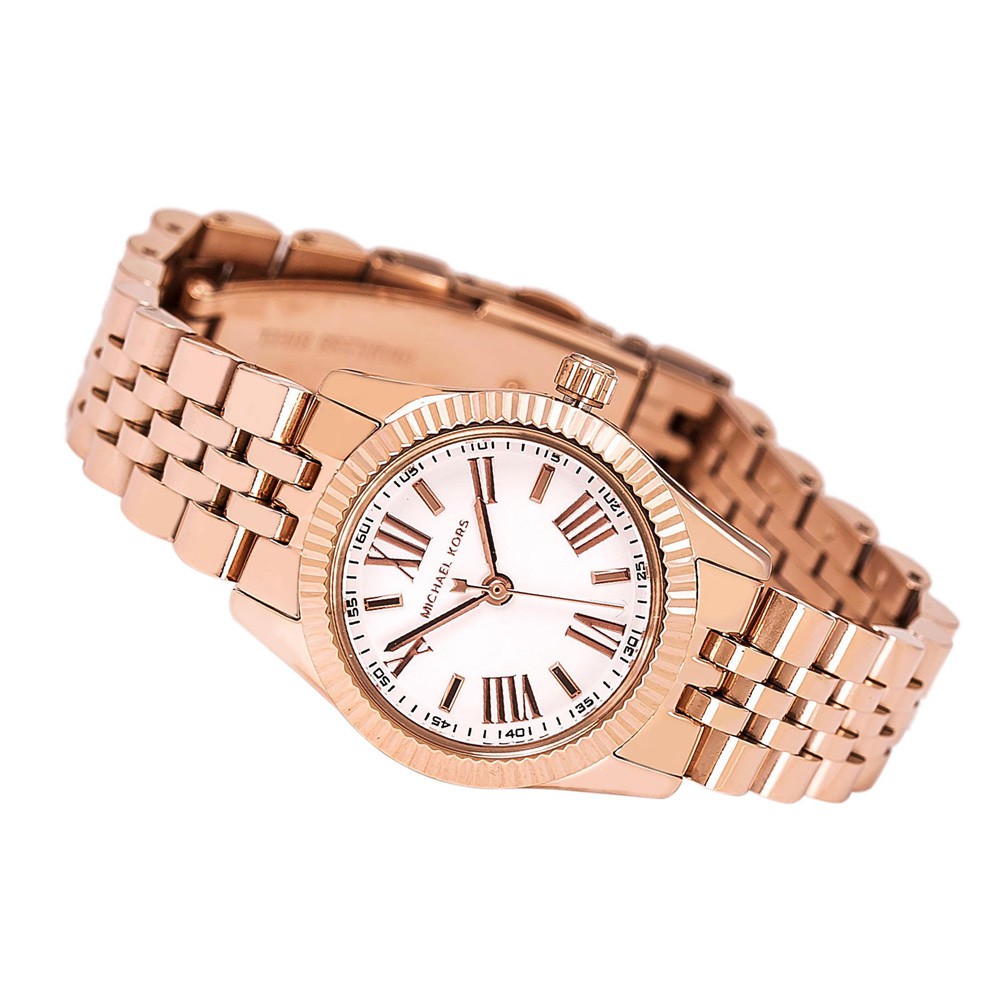  Shop Authentic Michael Kors Lexington Quartz White Dial Rose Gold Steel Strap Watch For Women - MK3230 - Luxxuri