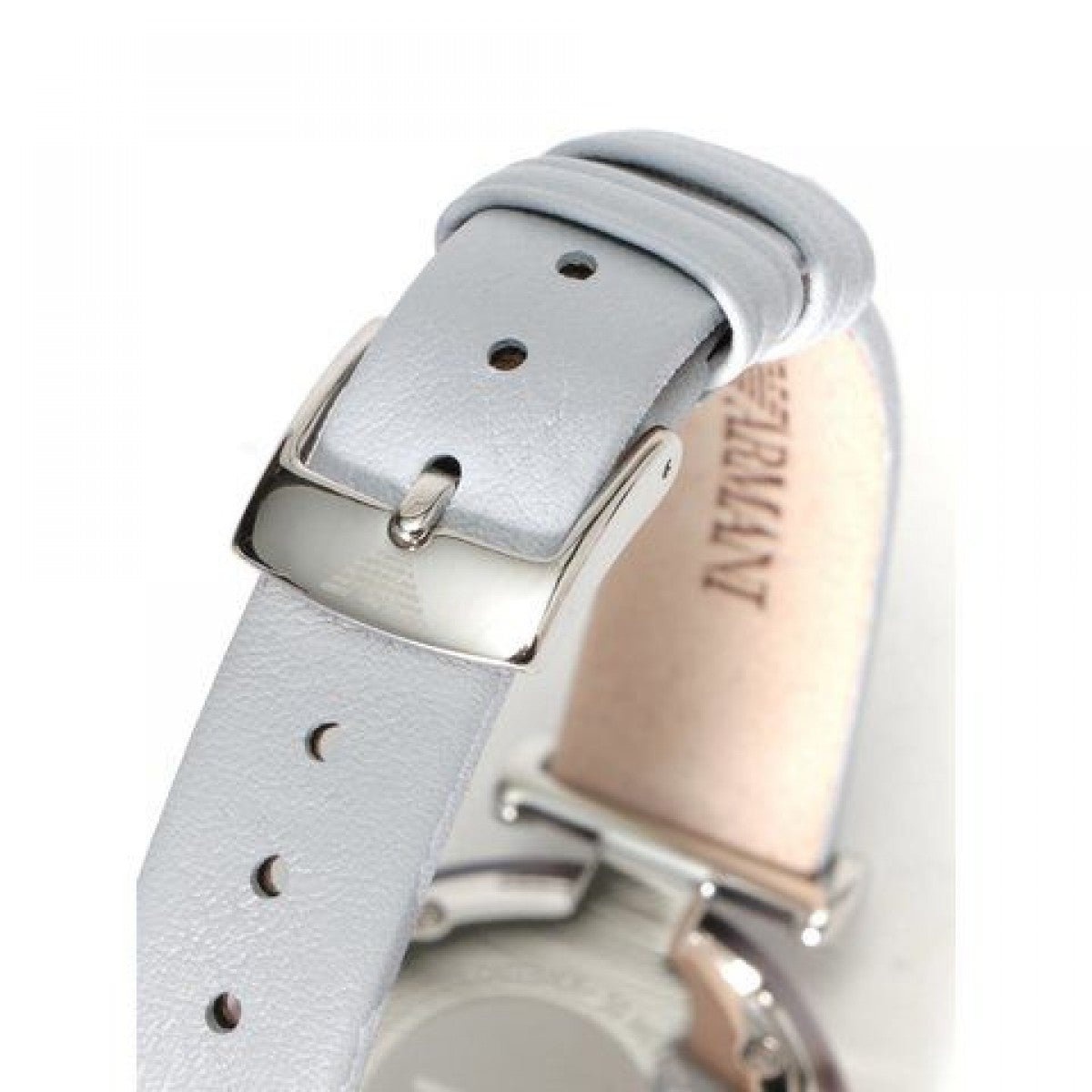 Shop Authentic Emporio Armani White Dial Light Blue Leather Strap Watch For Women - AR11002 - Luxxuri