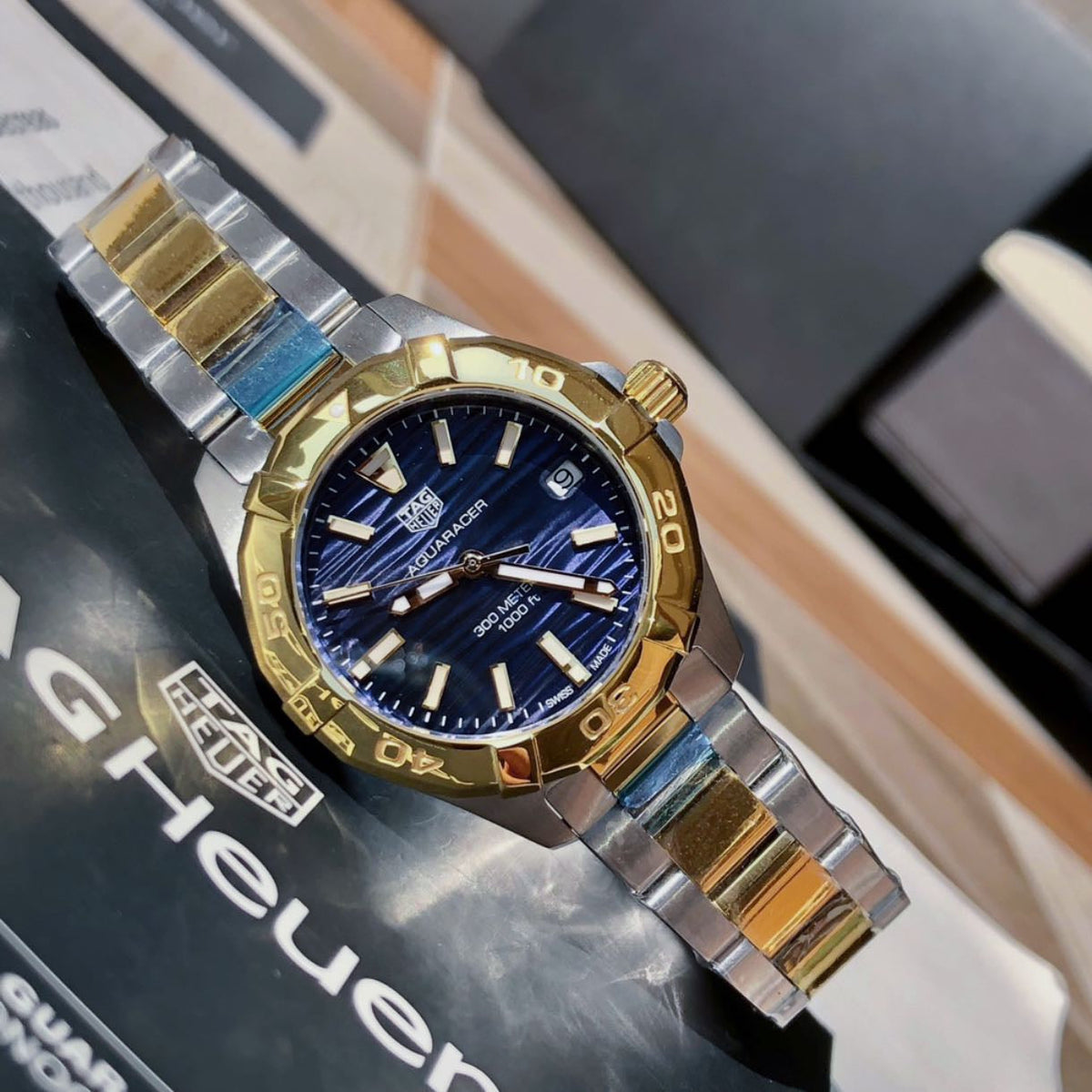  Shop Authentic Tag Heuer Aquaracer Blue Dial Watch for Women - WBD1325.BB0320 - Luxxuri