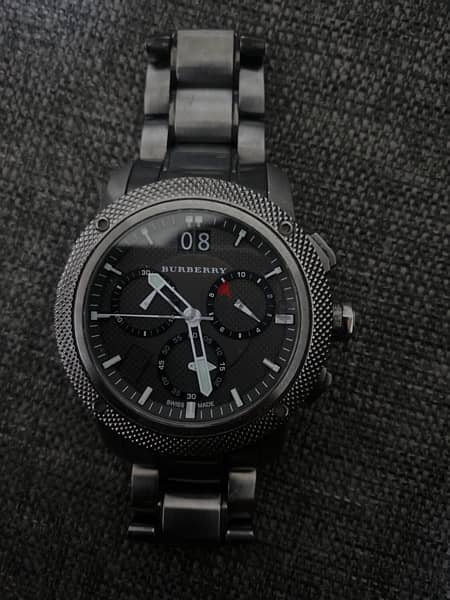  Shop Authentic Burberry Endurance Chronograph Quartz Black Dial Black Steel Strap Watch For Men - BU9801 - Luxxuri
