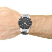  Shop Authentic Calvin Klein City Black Dial Silver Steel Strap Watch for Men - K2G21161 - Luxxuri