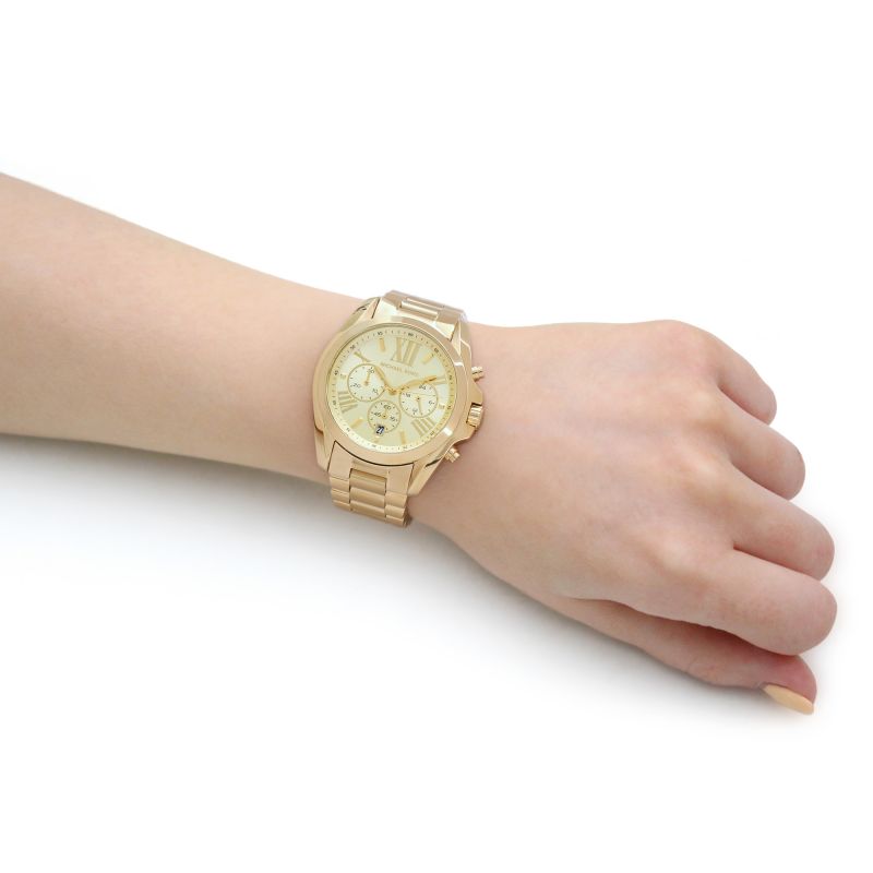  Shop Authentic Michael Kors Bradshaw Gold Dial Gold Steel Strap Watch for Women - MK5605 - Luxxuri