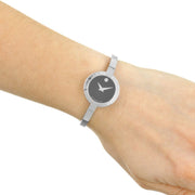  Shop Authentic Movado Bela Black Dial Silver Steel Strap Watch For Women - 0606595 - Luxxuri