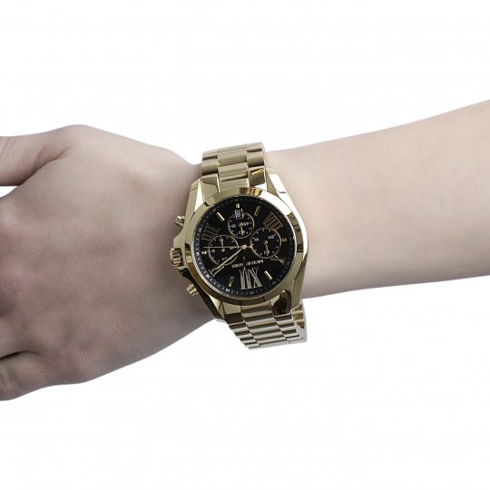  Shop Authentic Michael Kors Bradshaw Black Dial Gold Steel Strap Watch for Women - MK5739 - Luxxuri